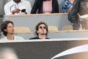 2025 French Open - Celebrities In Stands Day 12 NB
