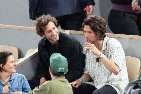2025 French Open - Celebrities In Stands Day 12 NB