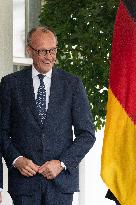 President Donald J Trump meets with Chancellor of Germany Friedrich Merz