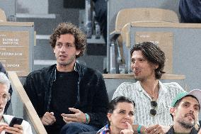 2025 French Open - Celebrities In Stand Day 12 NB