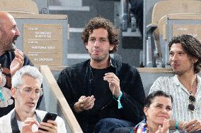 2025 French Open - Celebrities In Stand Day 12 NB