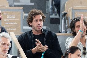 2025 French Open - Celebrities In Stand Day 12 NB