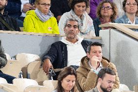 2025 French Open - Celebrities In Stand Day 12 NB
