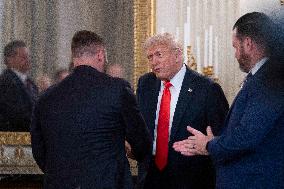 President Donald J Trump participates in a Roundtable Discussion with members of the Fraternal Order of Police