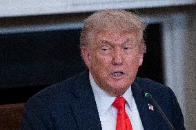 President Donald J Trump participates in a Roundtable Discussion with members of the Fraternal Order of Police