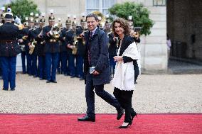 State diner with Brazilian President at the Elysee - Paris