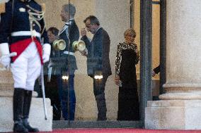 Emmanuel Macron welcomes Luiz Inacio Lula da Silva for a State diner at the Elysee - Paris