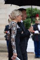 Emmanuel Macron welcomes Luiz Inacio Lula da Silva for a State diner at the Elysee - Paris
