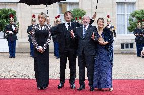 Emmanuel Macron welcomes Luiz Inacio Lula da Silva for a State diner at the Elysee - Paris