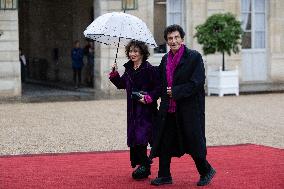 State diner with Brazilian President at the Elysee - Paris