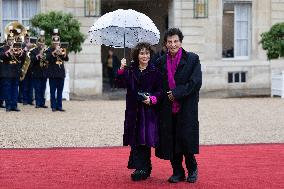 State diner with Brazilian President at the Elysee - Paris