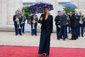 State diner with Brazilian President at the Elysee - Paris