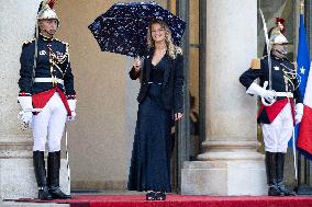 State diner with Brazilian President at the Elysee - Paris