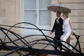 State diner with Brazilian President at the Elysee - Paris