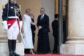 State diner with Brazilian President at the Elysee - Paris