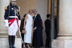 State diner with Brazilian President at the Elysee - Paris
