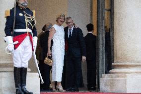 State diner with Brazilian President at the Elysee - Paris