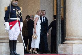 State diner with Brazilian President at the Elysee - Paris