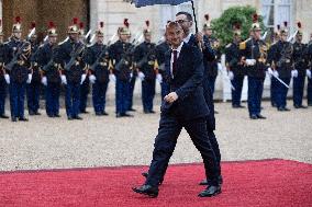 State diner with Brazilian President at the Elysee - Paris