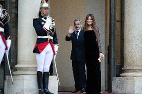 State diner with Brazilian President at the Elysee - Paris