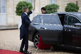 State diner with Brazilian President at the Elysee - Paris