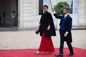 State diner with Brazilian President at the Elysee - Paris