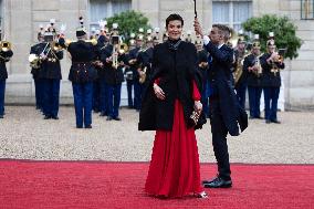 State diner with Brazilian President at the Elysee - Paris