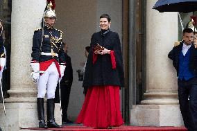 State diner with Brazilian President at the Elysee - Paris