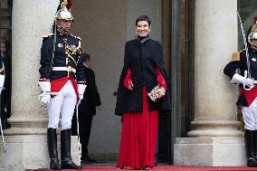 State diner with Brazilian President at the Elysee - Paris
