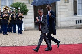 State diner with Brazilian President at the Elysee - Paris