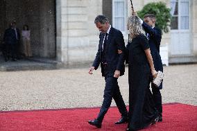State diner with Brazilian President at the Elysee - Paris