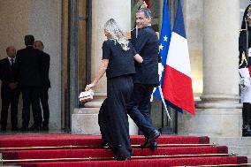 State diner with Brazilian President at the Elysee - Paris