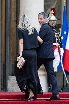 State diner with Brazilian President at the Elysee - Paris