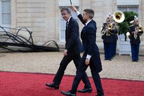 State diner with Brazilian President at the Elysee - Paris