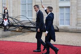 State diner with Brazilian President at the Elysee - Paris