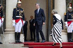 State diner with Brazilian President at the Elysee - Paris