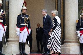 State diner with Brazilian President at the Elysee - Paris