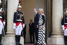 State diner with Brazilian President at the Elysee - Paris