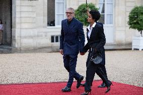 State diner with Brazilian President at the Elysee - Paris