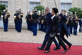 State diner with Brazilian President at the Elysee - Paris