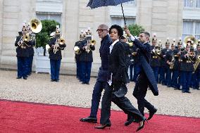 State diner with Brazilian President at the Elysee - Paris