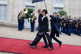State diner with Brazilian President at the Elysee - Paris