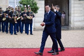 State diner with Brazilian President at the Elysee - Paris