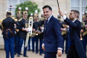 State diner with Brazilian President at the Elysee - Paris