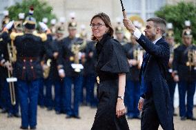 State diner with Brazilian President at the Elysee - Paris