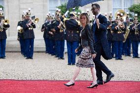 State diner with Brazilian President at the Elysee - Paris