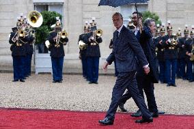 State diner with Brazilian President at the Elysee - Paris