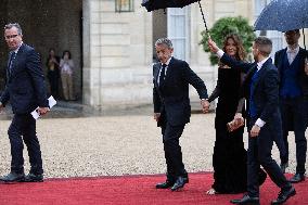 State diner with Brazilian President at the Elysee - Paris
