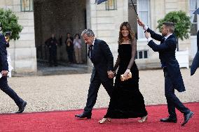 State diner with Brazilian President at the Elysee - Paris