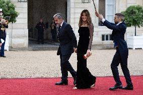 State diner with Brazilian President at the Elysee - Paris